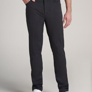 American Tall TAPERED-FIT Traveler Pants for Tall Men in Black Size 3434 / 36 /